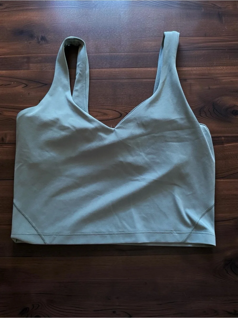 lululemon athletica light sage green sports bra